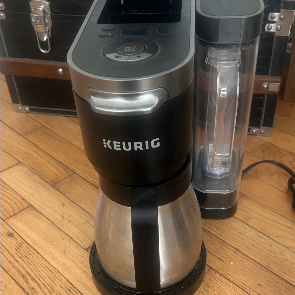 Keurig Coffee Maker in Silver and Black